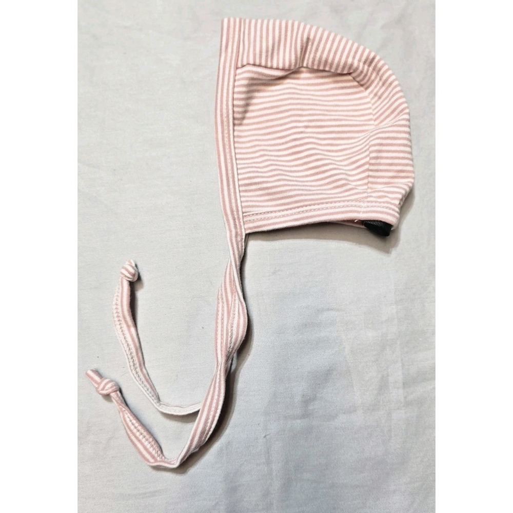 Kidichik Baby Girls 6-9 Months Striped Hat Bonnet